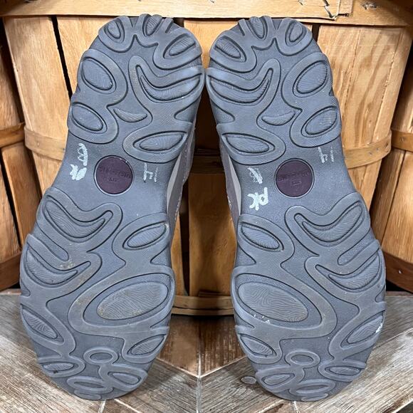 Earth Origins Trail Tristan Thistle Gray Tan Suede Textile Hiking Boots Womens 8 - Picture 10 of 11